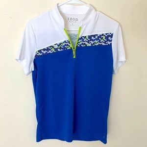 IZOD WOMENS GOLF SHIRT/COLLARED/ SIZE M